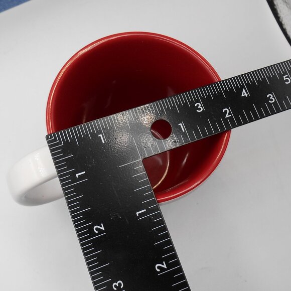 STARBUCKS COFFEE MUG CUP WHITE RED VINTAGE 2006 COLLECTIBLE 13 FL OZ - Picture 9 of 10